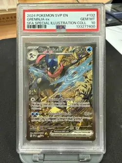 Pokemon Greninja EX SVP #132 PSA 10 Black Star Promo Shrouded Fable SIR - Image 1