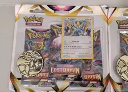 Lot of 7 - Pokemon TCG Lost Origin Sword & Shield 3 Pack Promo Blisters Sealed - Image 3