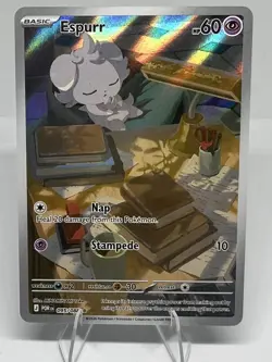Pokemon TCG Espurr IR Illustration Rare Full Art Near Mint Perfect Order 095/088 - Image 1