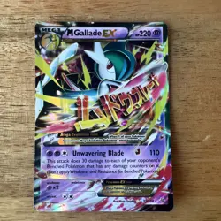 Pokemon Mega M Gallade EX 35/108 Ultra Rare Roaring Skies Near Mint - Image 1