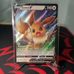Eevee V Pokemon SWSH065 Black Star Promo Pokemon - Image 1