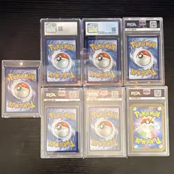 6x Pokemon GRADED CARD LOT (PSA, CGC) +1 FREE 1999 VINTAGE HYPNO (includes case) - Image 2