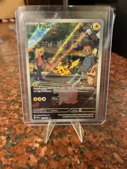 Pikachu 173/165 Holo Illustration Rare Scarlet & Violet 151 Pokemon Card - Image 1