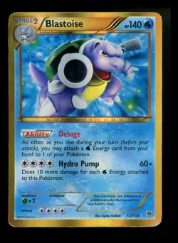 Blastoise 137/135 Plasma Storm 2012 Secret Rare Holo Rare Pokemon Card TCG - Image 1