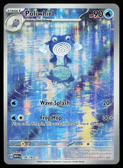 Poliwhirl 176/165 Holo Illustration Rare Scarlet & Violet 151 Pokemon Card - Image 1