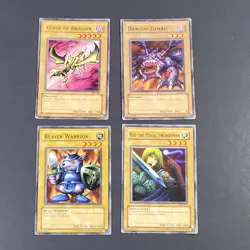 Yugioh - 4x Vintage SDY Common Card Lot - LP - collection Starter Deck Yugi 2002 - Image 2