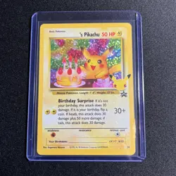 Pokemon TCG Birthday Pikachu Holo Card #24 Ultra Rare 25th Celebrations Edition - Image 1