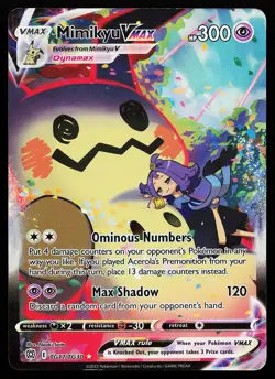 Mimikyu VMAX TG17/TG30 Ultra Rare Brilliant Stars Trainer Gallery Pokemon Card - Image 1
