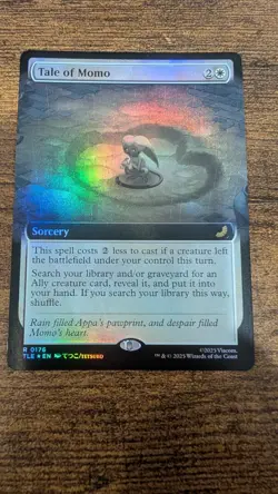 Magic: The Gathering Tale of Momo 2025 Rare Foil Extended Art Avatar MTG R 0176 - Image 1