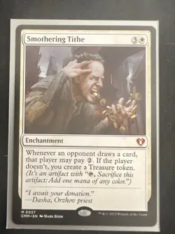 Smothering Tithe Commander Masters Enchantment Mythic Regular 57 W 2023 MTG NM - Image 1