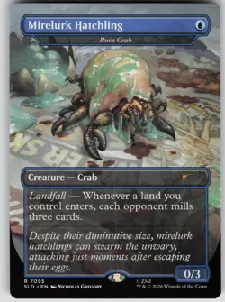 MTG Mirelurk Hatchling Ruin Crab NM Secret Lair Drop Series Magic 7095 - Image 1