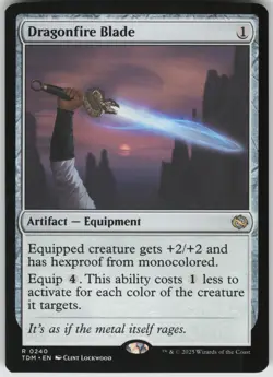 MTG Dragonfire Blade NM Tarkir: Dragonstorm Magic 240 - Image 1