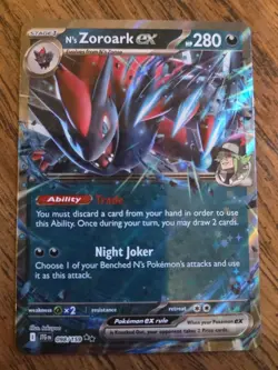 N's Zoroark Ex 098/159 Pokemon Journey Together Trading Card Holo - Image 1