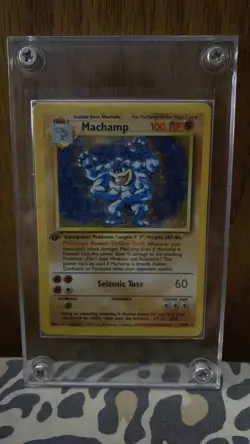 Machamp 8/102 Base Set Holo Pokemon Card WOTC 1999 - Image 1