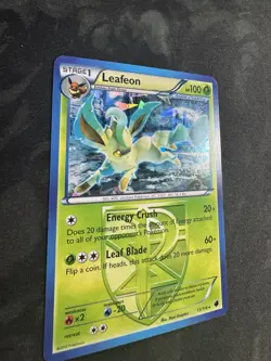 Leafeon (Team Plasma) Plasma Freeze #11 (2013) Rare Cracked Ice NM Pokemon - Image 4
