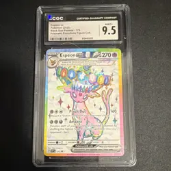 Pokemon Espeon ex SVP175 Black Star Promos CGC 9.5 Prismatic Holo EX Promo - Image 1