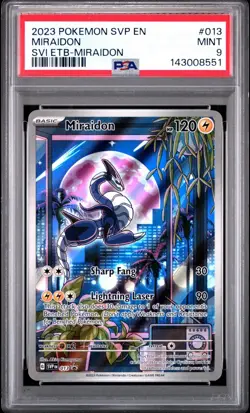 MIRAIDON #013 PSA 9 • 2023 POKEMON SVP EN-Scarlet Violet Elite Trainer Box - Image 1