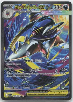 Pokemon : Mega Sharpedo ex Phantasmal Flames 127/094 : Special Illustration Rare - Image 1