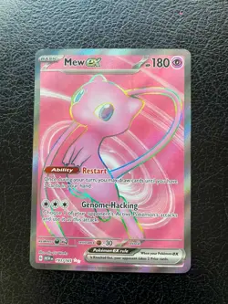 Mew ex #193/165 Pokemon SV: Scarlet & Violet 151 utlra rare full art 2023 NM - Image 1