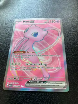Mew ex #193/165 Pokemon SV: Scarlet & Violet 151 utlra rare full art 2023 NM - Image 3
