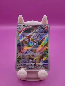 Machoke 177/165 Illustration Rare Holo Scarlet and Violet 151 Pokemon TCG NM - Image 1