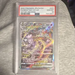 Pokemon Mewtwo VSTAR 221/172 Vstar Universe Special Art Rare Holo 280 HP JP - Image 1
