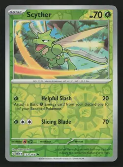 Scyther #123/165 SV: Scarlet & Violet 151 Pokemon (1V) - Image 1