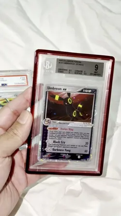 2005 POKEMON EX UNSEEN FORCES #112 UMBREON EX-HOLO PSA 9 🌀double swirl 🌀 - Image 2