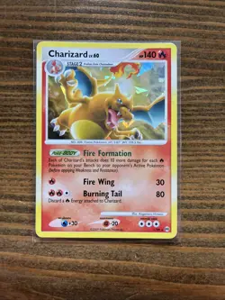 Pokemon TCG Charizard 1/99 Cracked Ice Holo Rare Platinum Arceus - Image 1