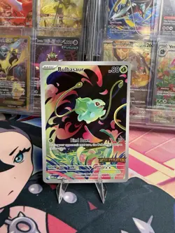 POKEMON BULBASAUR IR STAMPED 133/132 MEGA EVOLUTION HOLO NM/M - Image 1