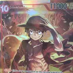 Monkey D. Luffy Ace Sabo RARE PROMO ALTERNATIVE ART ST10-006 ONE PIECE TCG NM - Image 4