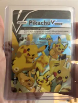 Pokemon Pikachu V-Union SWSH139 Black Star Promo Card Holo Full Art 2021 TCG ENG - Image 1
