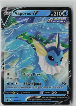 Vaporeon V - Promo SWSH: Sword & Shield Promo Cards SWSH150 NM - Image 1