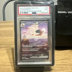 CHARIZARD EX 199/165 Pokemon 151 SV SIR 2023 PSA 9 With PSA Black Guard - Image 1