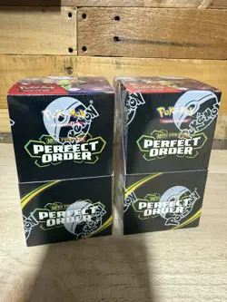 Pokemon Mega Evolution PERFECT ORDER Half Booster Box 18 Packs - Sealed and New - Image 1