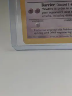 MEWTWO POKEMON 1999 TCG 10/102 BASE SET HOLO UNLIMITED RARE MP CONDITION - Image 3