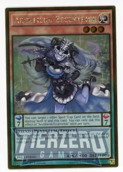 Yugioh Archfiend Eccentrick PGL3-EN056 Gold Rare 1st Edition NM - Image 1