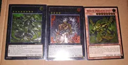 3x Yu-Gi-Oh Ultra Rare Cards! Tiger King, Number 46, Hieratic Dragon 3 Card Lot - Image 1
