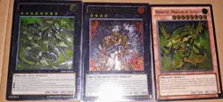 3x Yu-Gi-Oh Ultra Rare Cards! Tiger King, Number 46, Hieratic Dragon 3 Card Lot - Image 2
