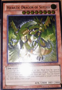 3x Yu-Gi-Oh Ultra Rare Cards! Tiger King, Number 46, Hieratic Dragon 3 Card Lot - Image 4