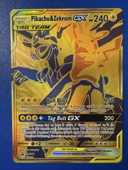 Pokemon TCG Pikachu & Zekrom GX SM248 Holo Promo Card - Image 1
