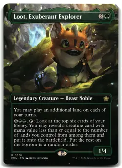 Loot, Exuberant Explorer (Borderless) 336 Magic_the_gathering Foundations - Image 1