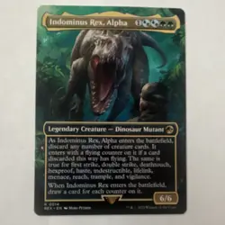 Wizards Indominus Rex, Alpha Borderless Jurassic Pikachu Legendary Creature Rar… - Image 1