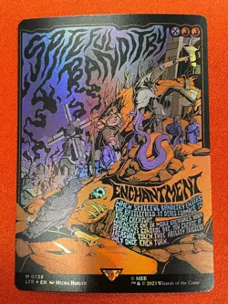 MTG LTR 0738 Spiteful Banditry NM EN Borderless Poster Foil - Image 1