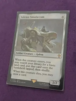Solemn Simulacrum (Surge Foil) #360 (NM) Final Fantasy FIC Magic MTG - Image 2