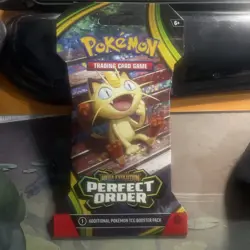 Poke Pokemon TCG Perfect Order Sleeved Booster Pack Sealed Mega Evolution - Image 1