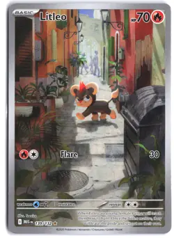 Litleo 139/132 Illustration Rare Mega Evolution Pokemon - Image 1