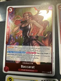 6- One Piece Card Game Cards: Baccarat- Mr Tanaka- Boa Sandersonia- TonyChopper - Image 2