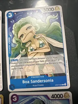 6- One Piece Card Game Cards: Baccarat- Mr Tanaka- Boa Sandersonia- TonyChopper - Image 4
