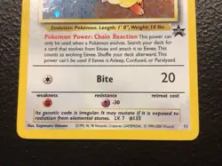 Pokemon Eevee Black Star Promo 11/53 WOTC Vintage 2000 - Image 5